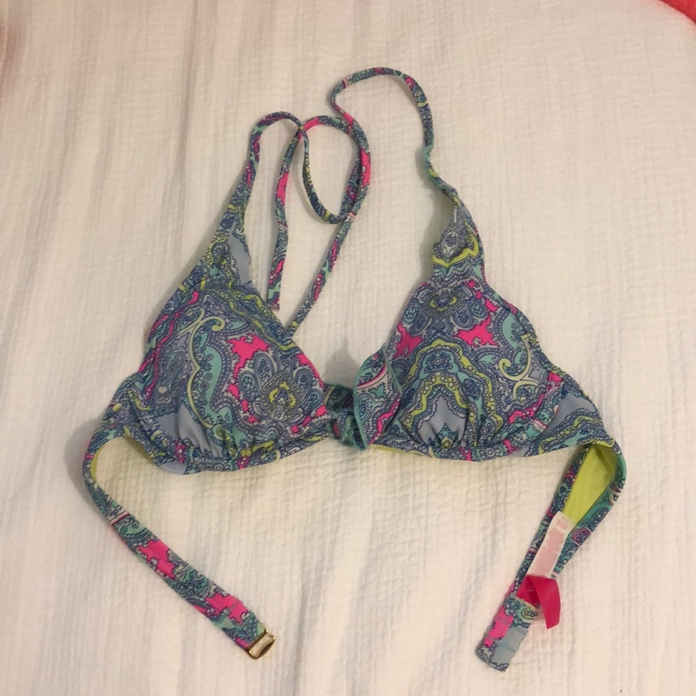 Victoria’s Secret paisley push-up bikini top